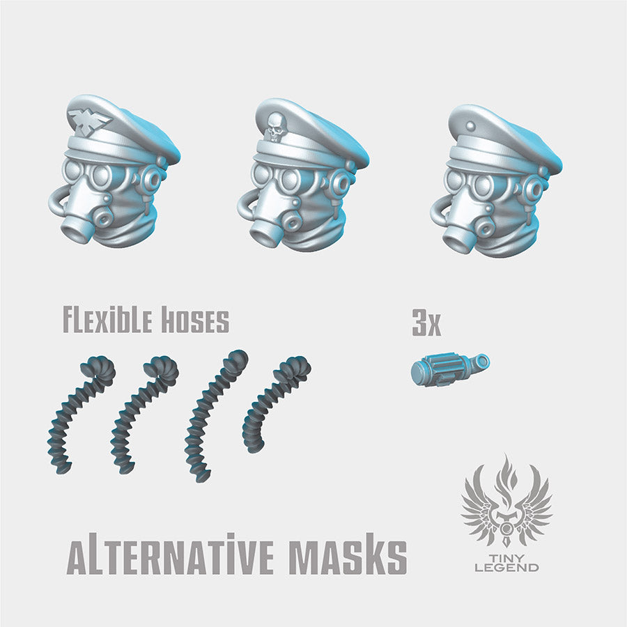 Infantry Peaked Caps - Alt Masks STL