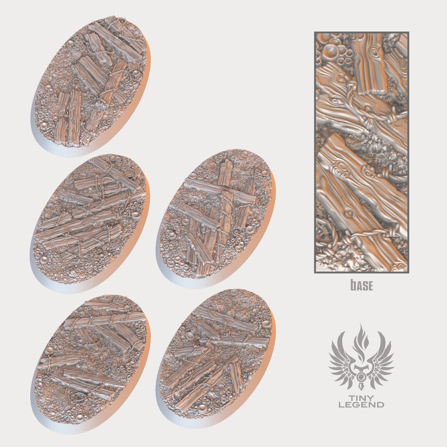 Trench warfare bases 60 mm (oval)