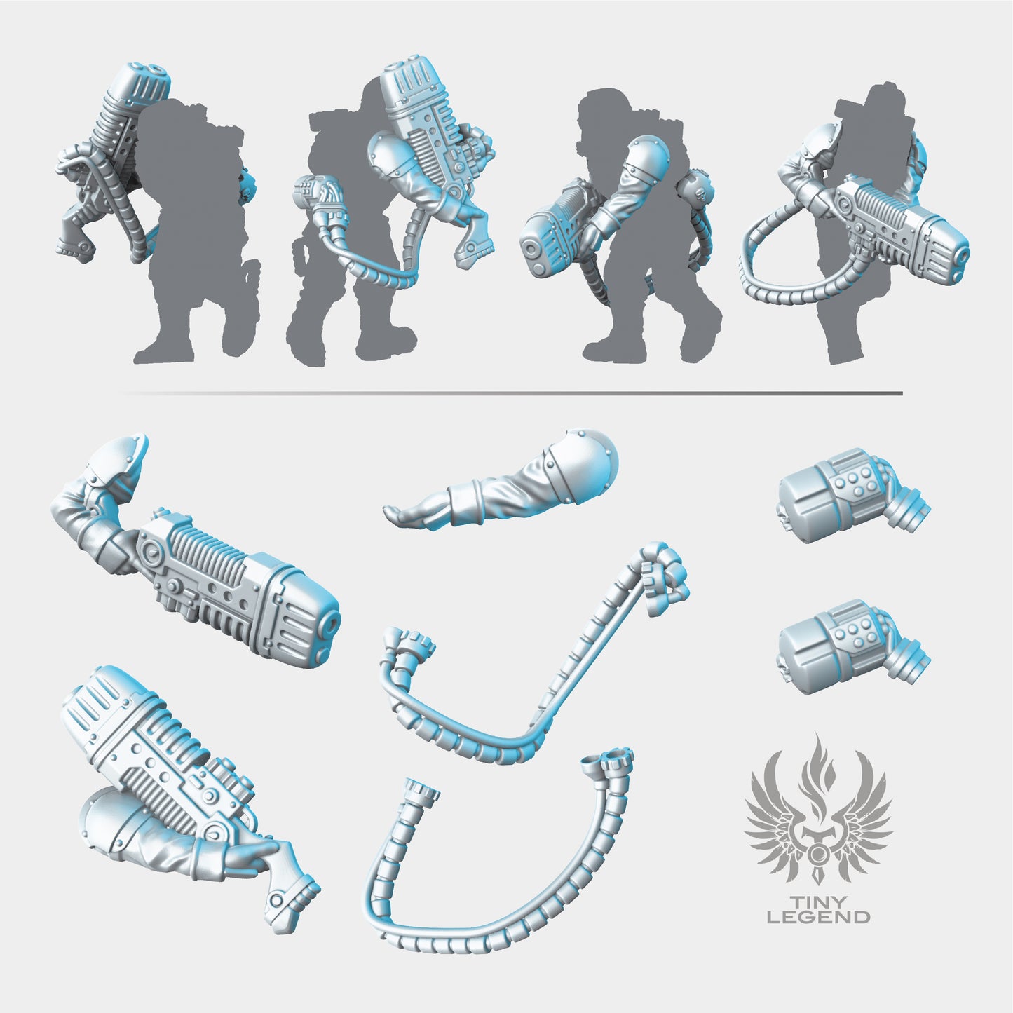 Trench infantry plasma gun STL
