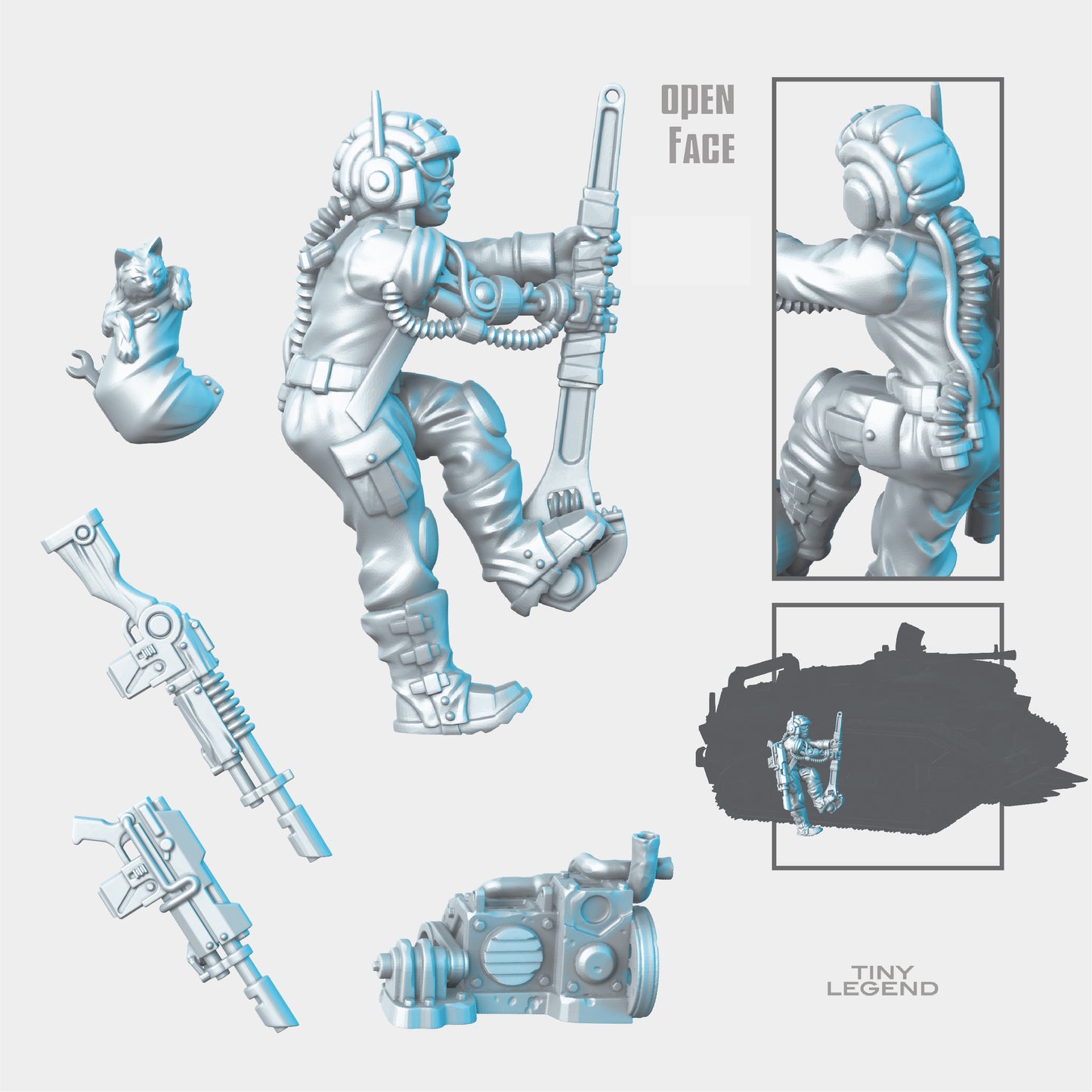 Vehicle crew - mechanic STL