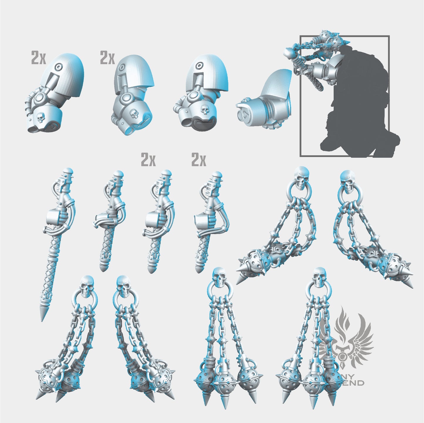 Deep Strike Forgiveness flails STL
