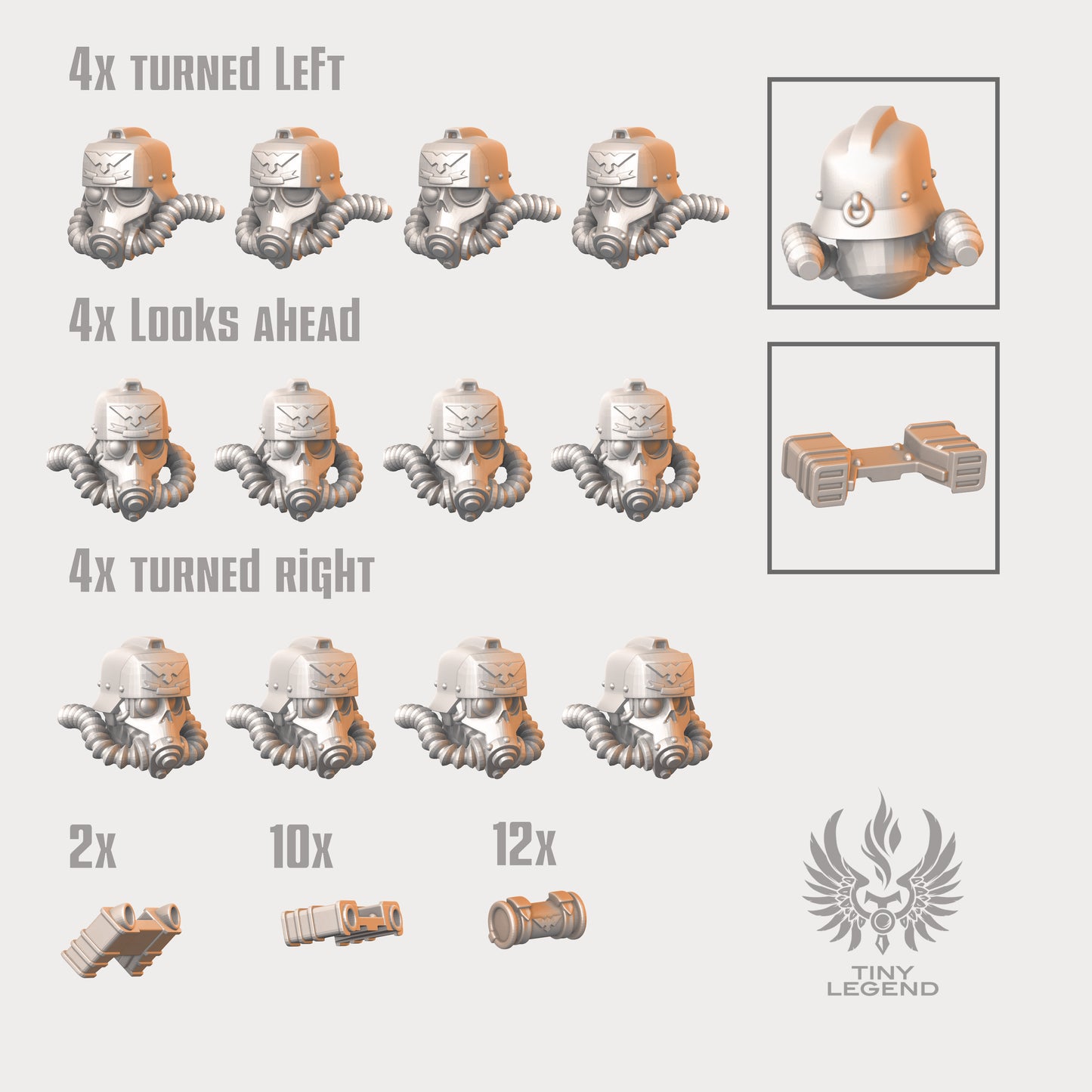 Engineers skull masks set