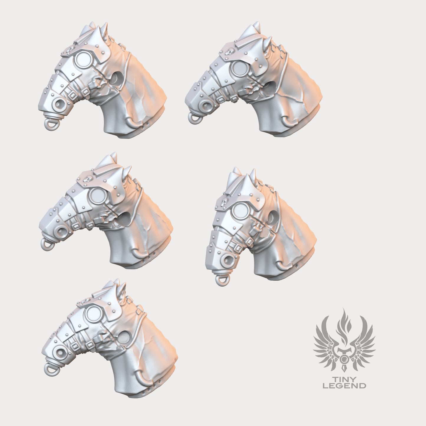 Trench riders steed gas masks