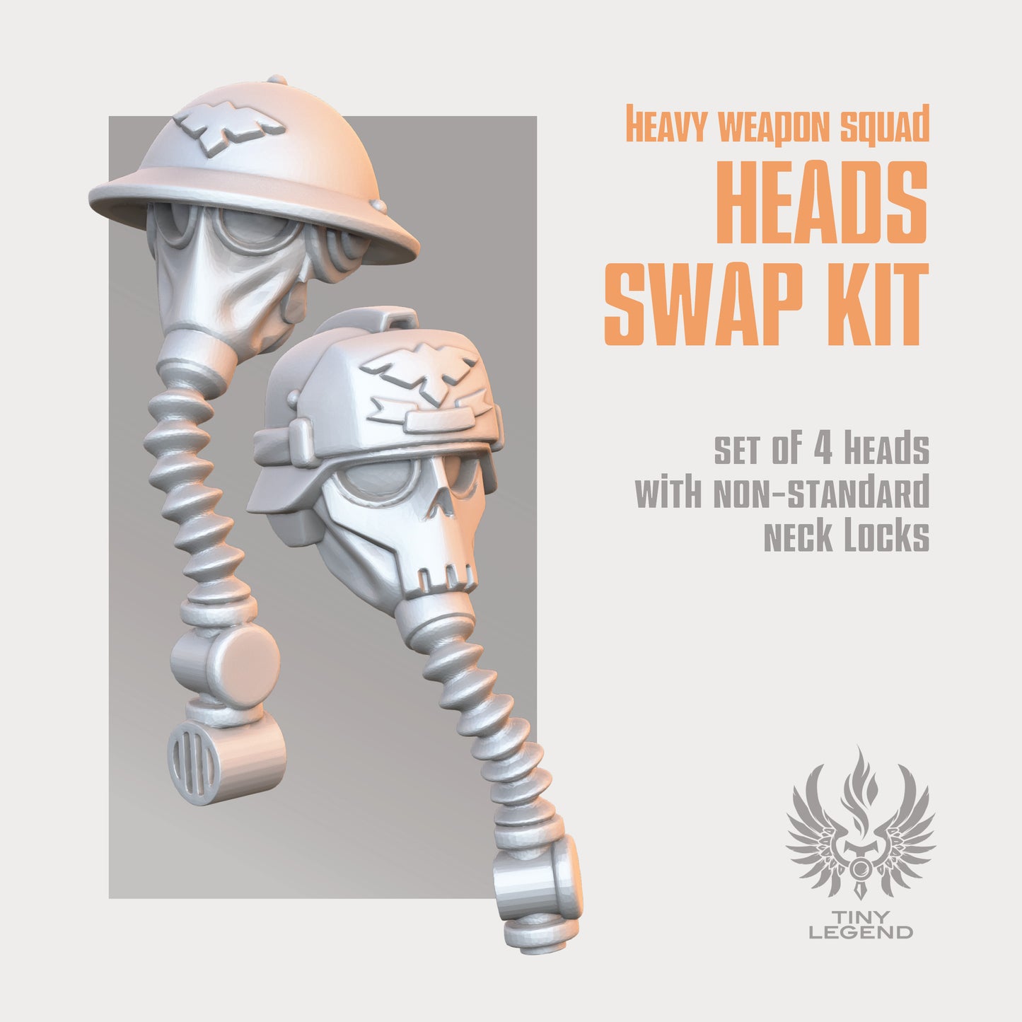 Heavy Weapon Squad Heads swap kit