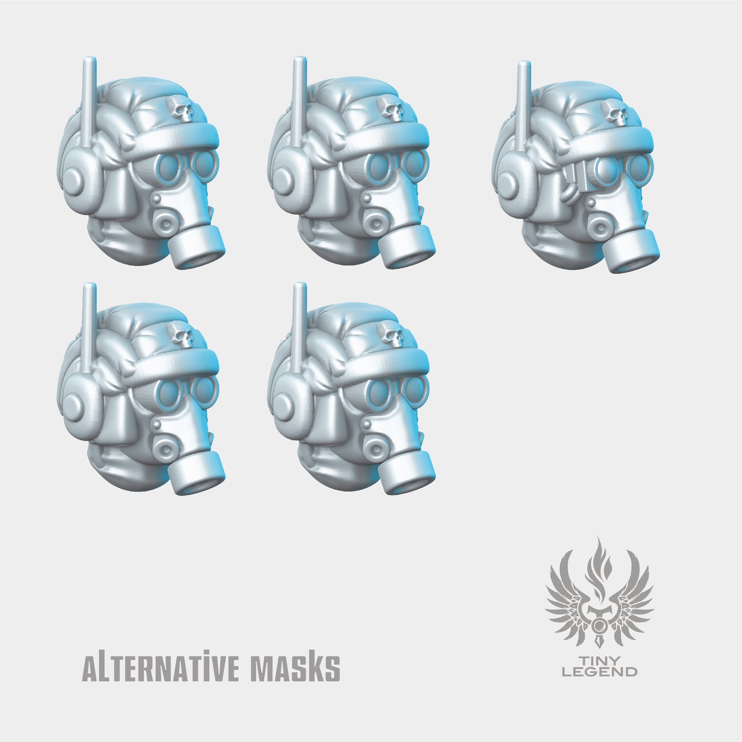 Trench vehicle crew heads STL