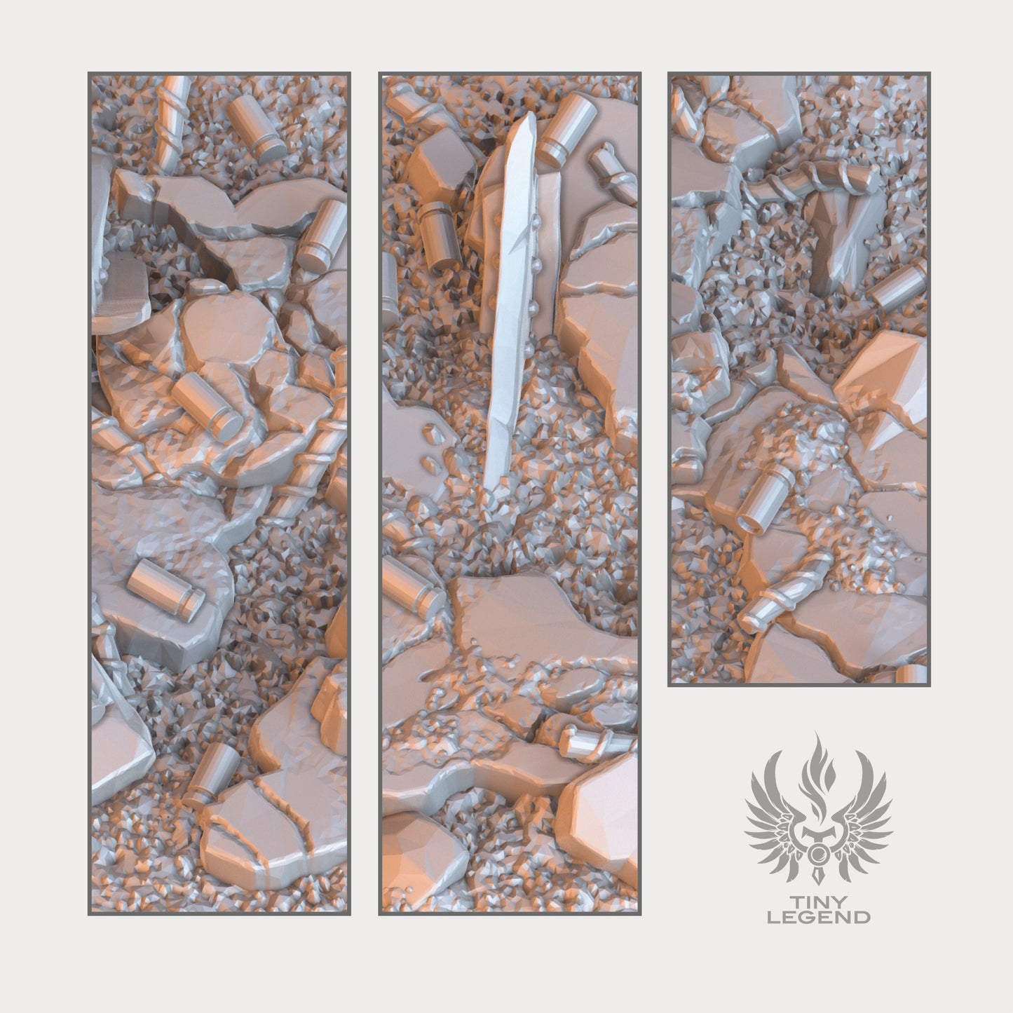 Urban ruins bases 40 mm