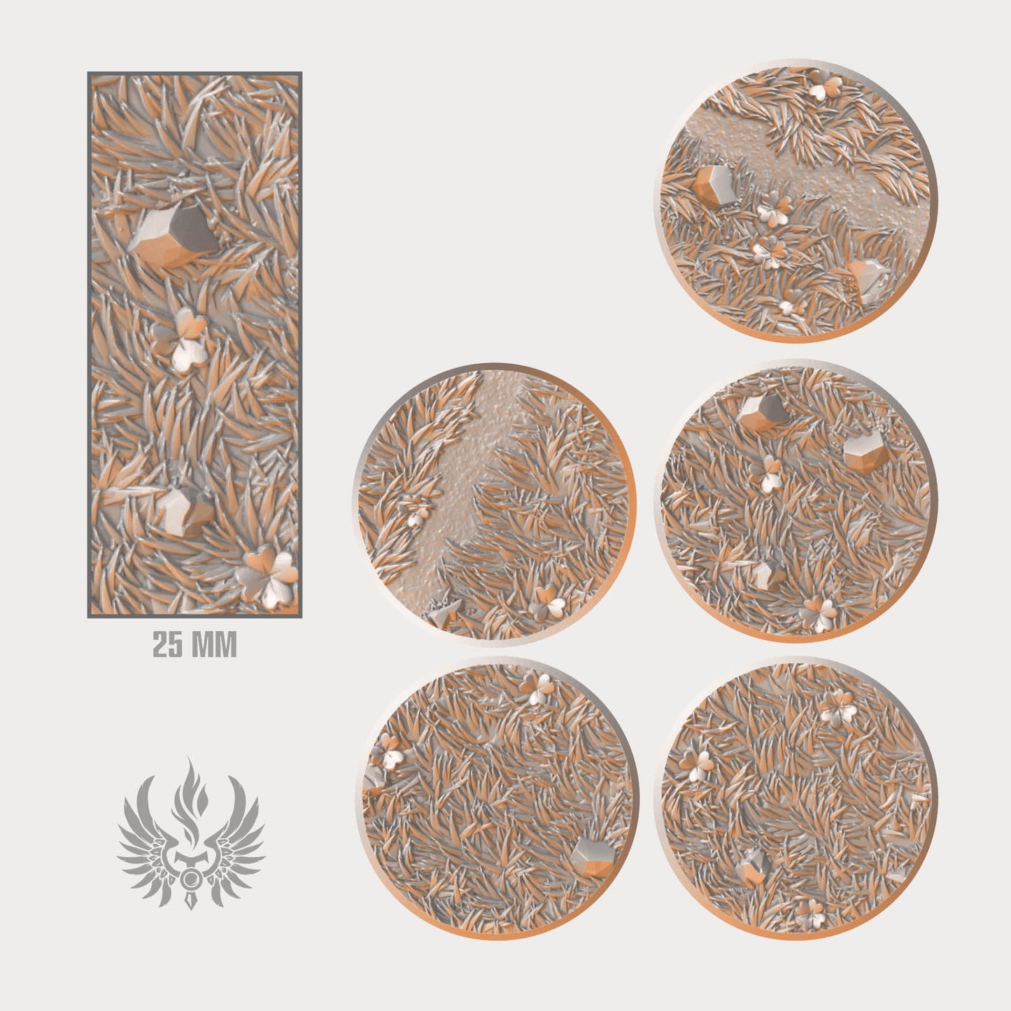 Grass Lands bases 25 mm