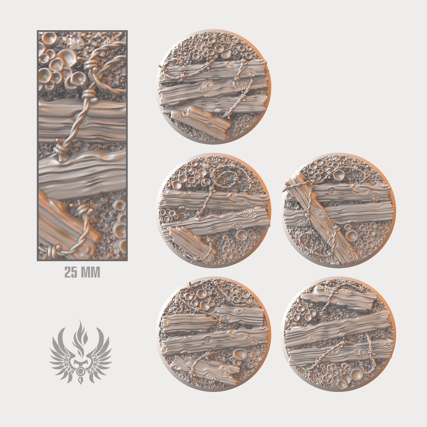 Trench warfare bases 25 mm