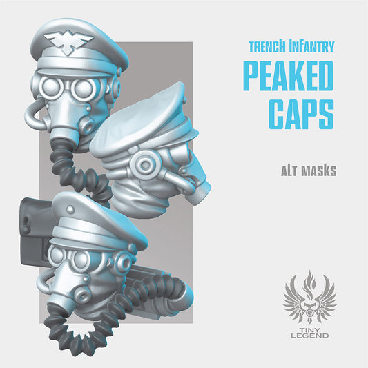 Infantry Peaked Caps - Alt Masks STL