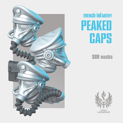 Infantry Peaked Caps - SBR Masks STL