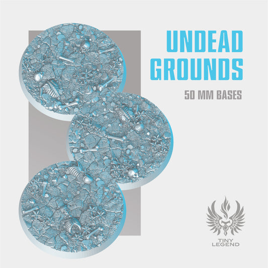 Undead grounds bases 50 mm STL