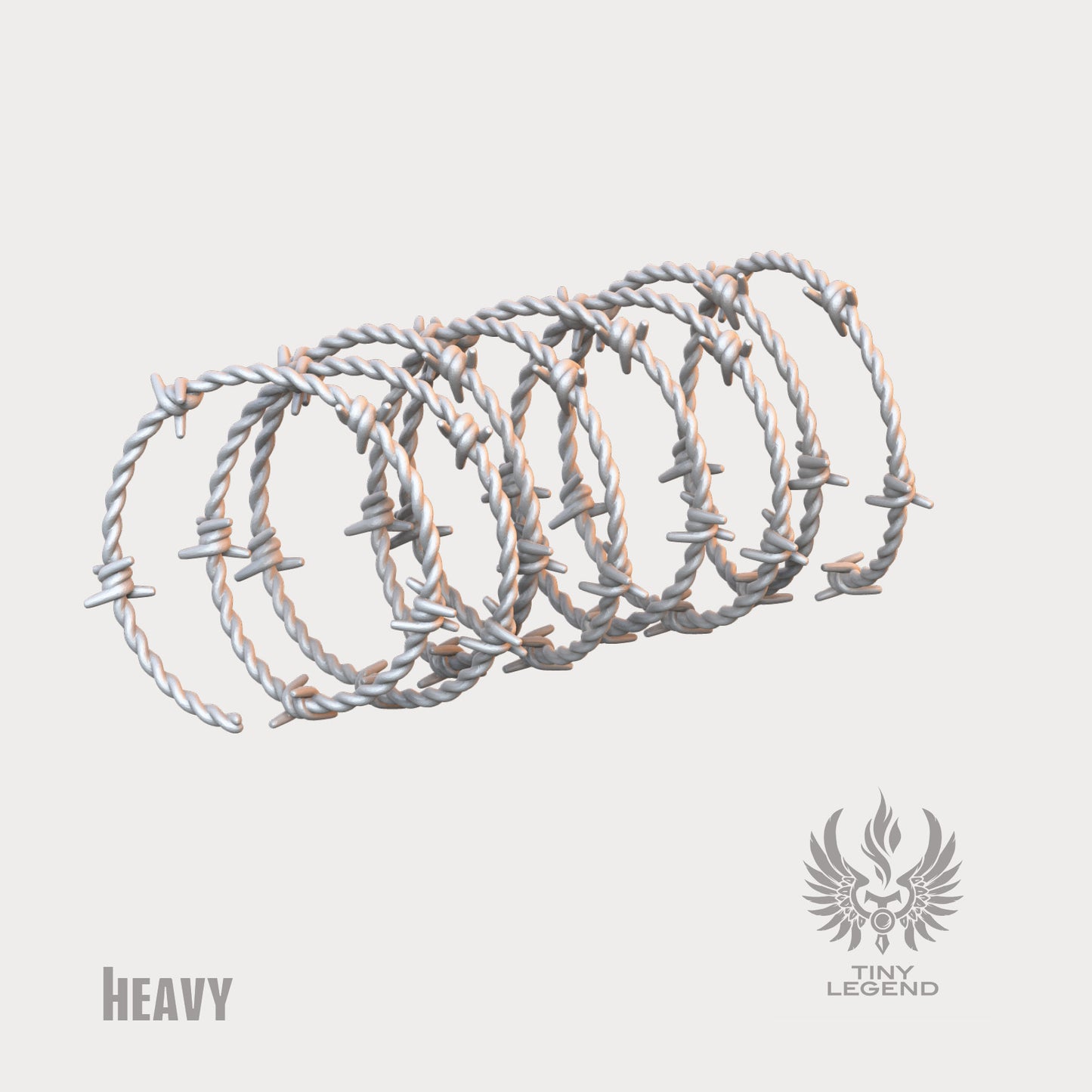 Barbed wire coils