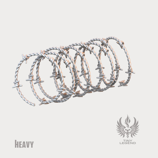 Barbed wire coils