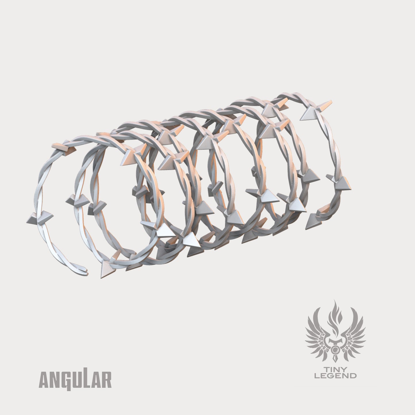 Barbed wire coils