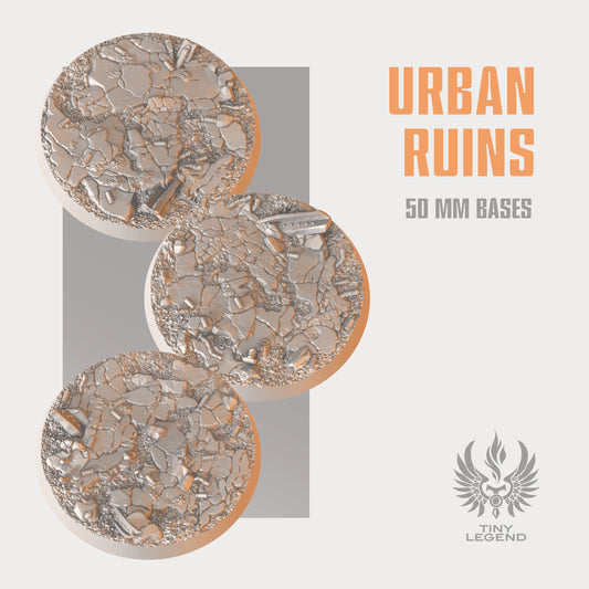 Urban ruins bases 50 mm
