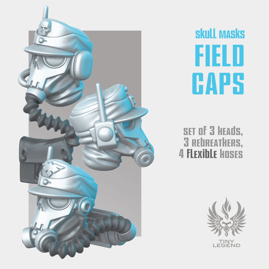 Field Caps - Skull Masks STL