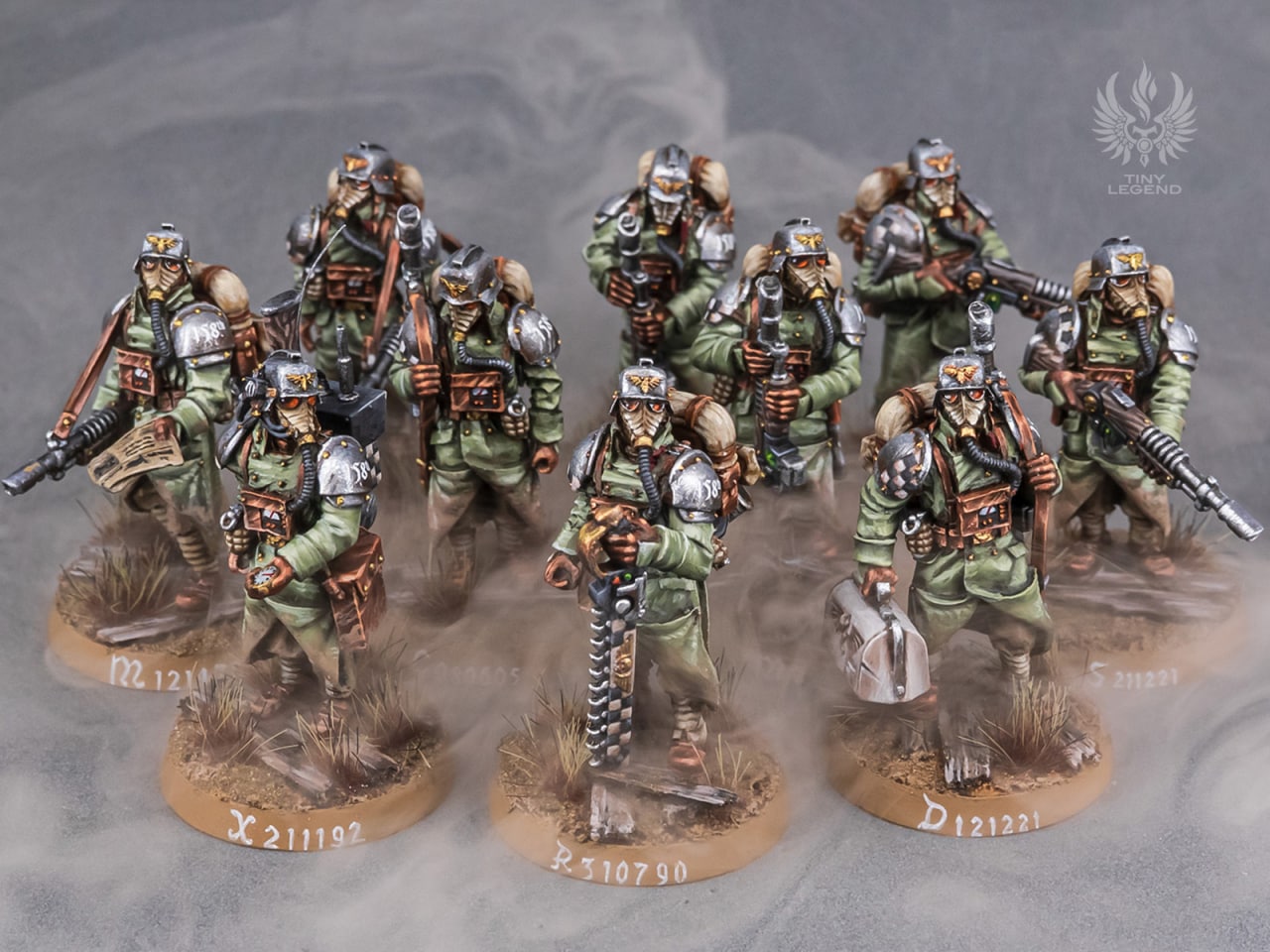Warhammer Death Korps of Krieg models painted pic