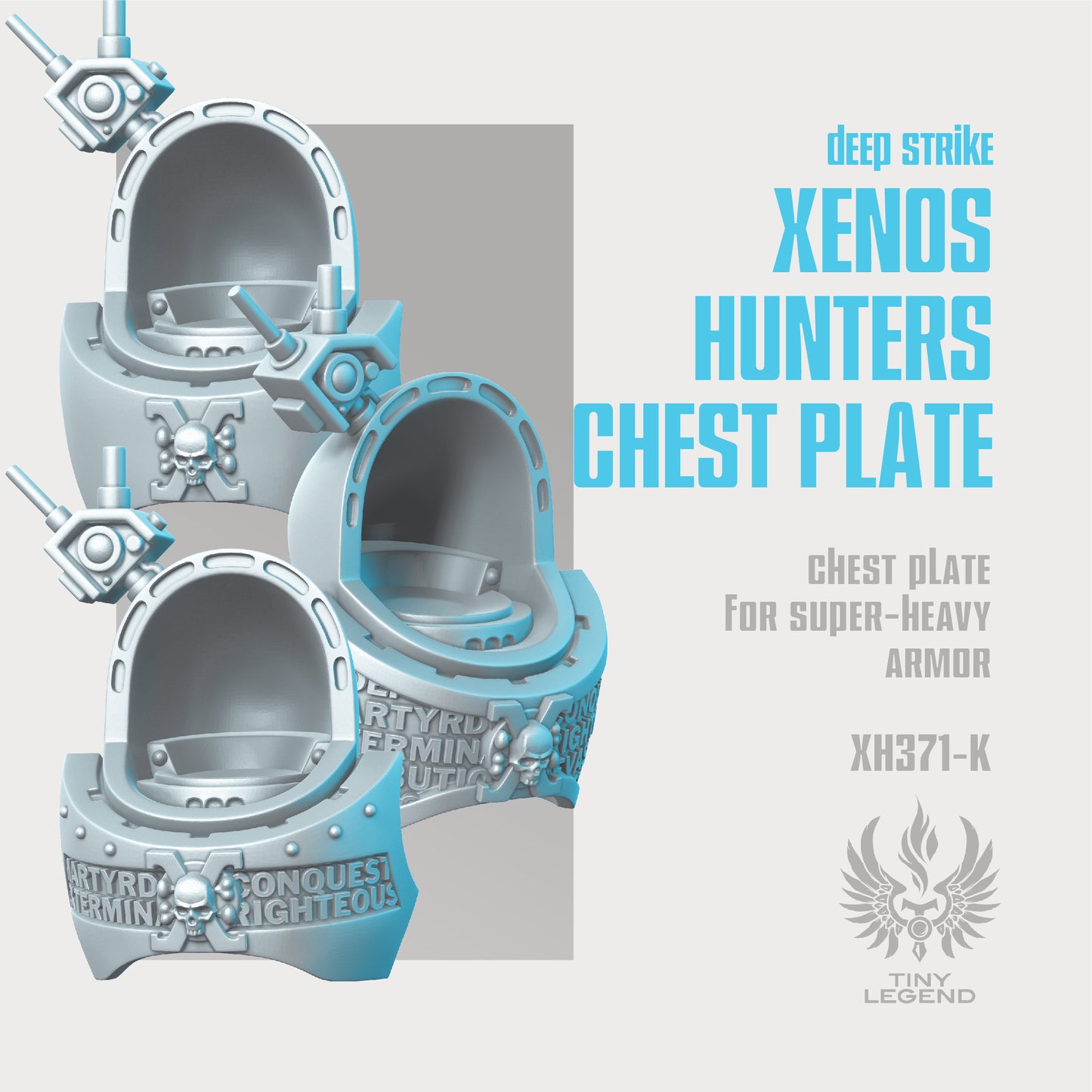 Deep Strike Xenos Hunters Chest Plate STL