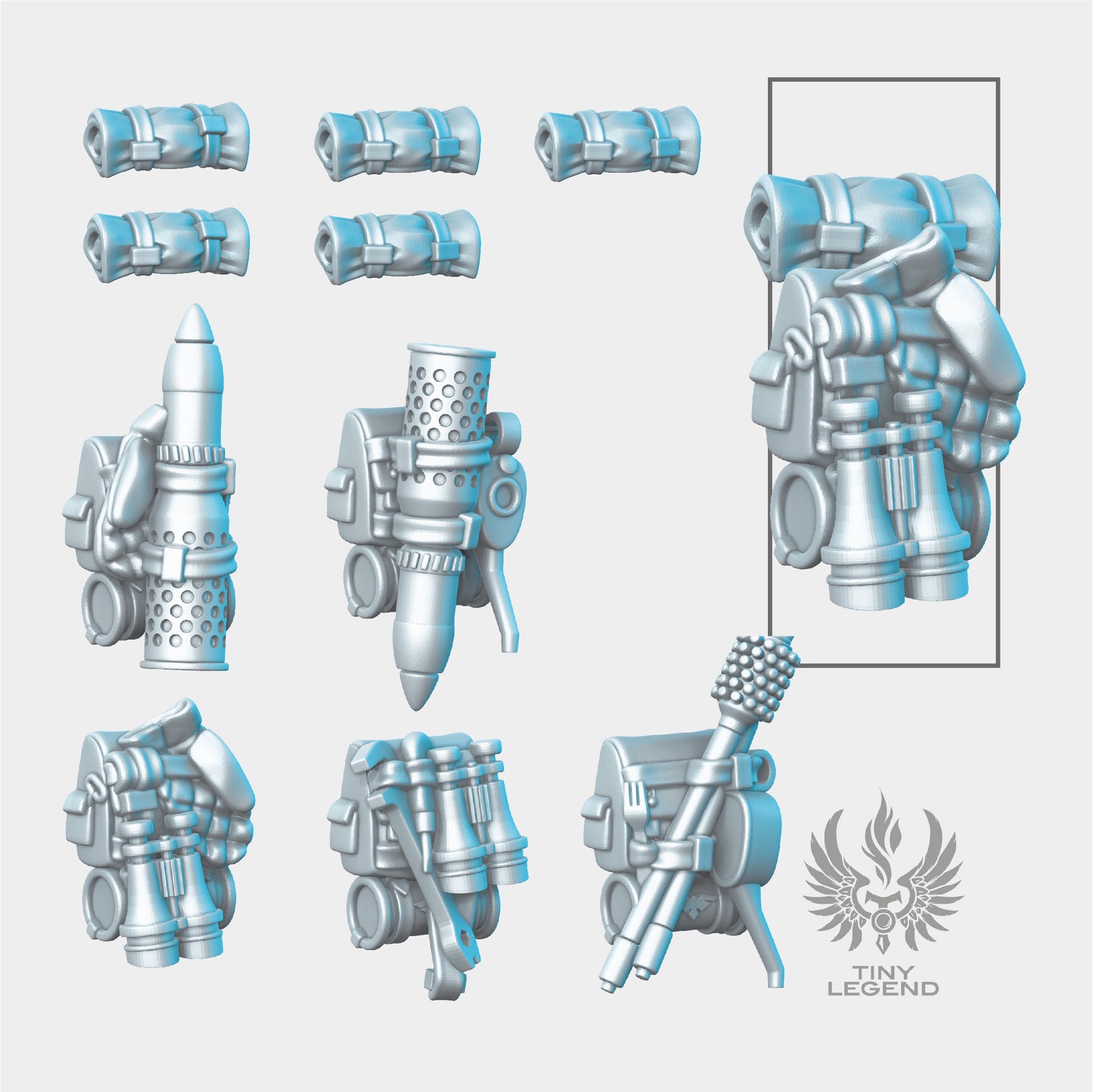 Infantry Recoilless Satchels STL