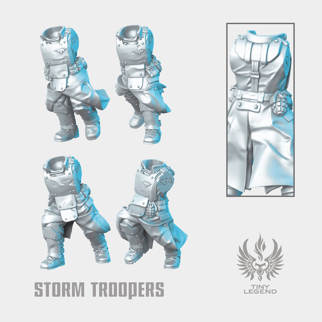 Storm Troopers Running Bodies STL – Tiny Legend