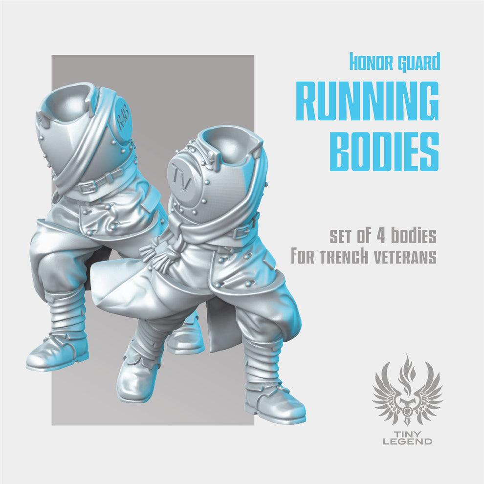 Honor Guard Running Bodies STL – Tiny Legend