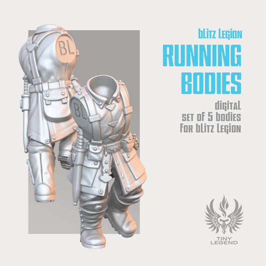 Blitz Legion Running Bodies STL