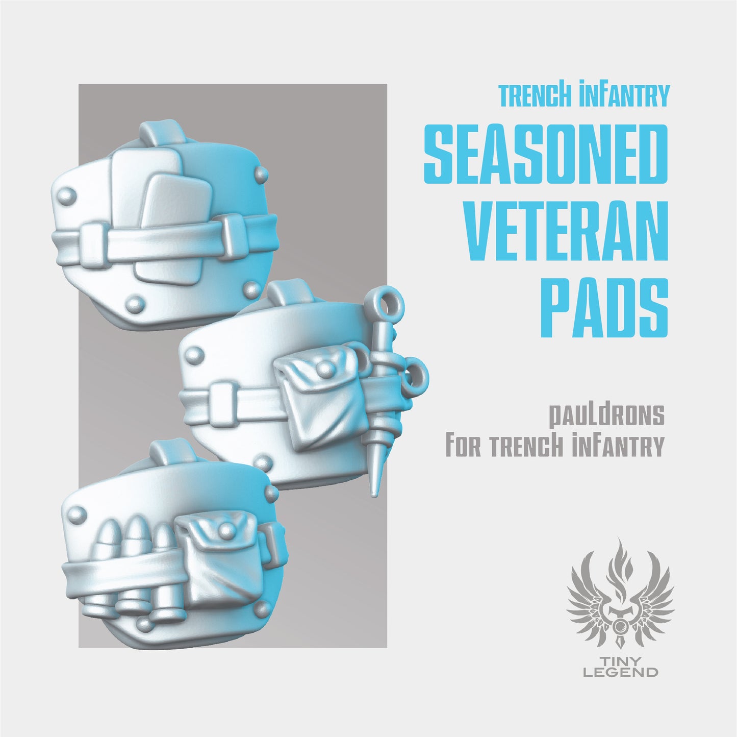 Infantry Seasoned Veteran pads STL