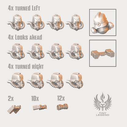 Trench engineers gas masks set