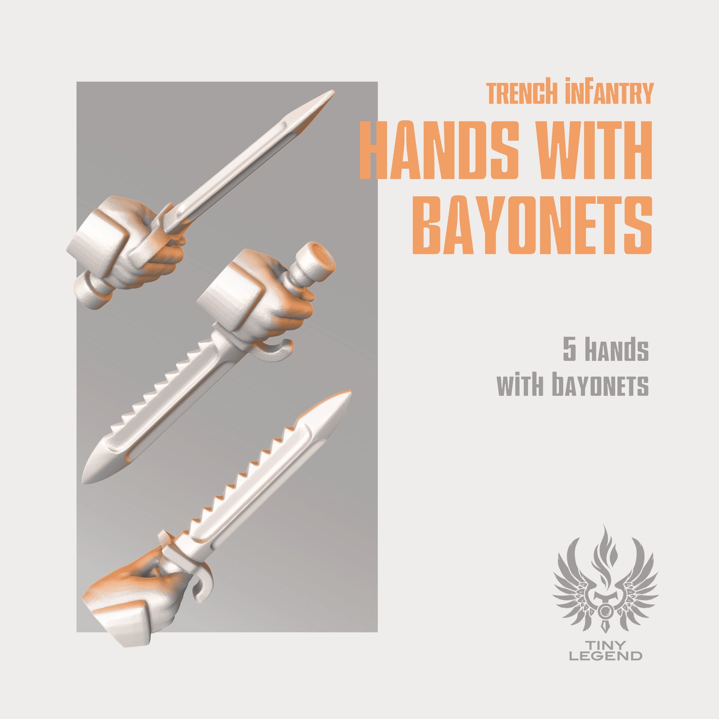 Infantry Hands with bayonets