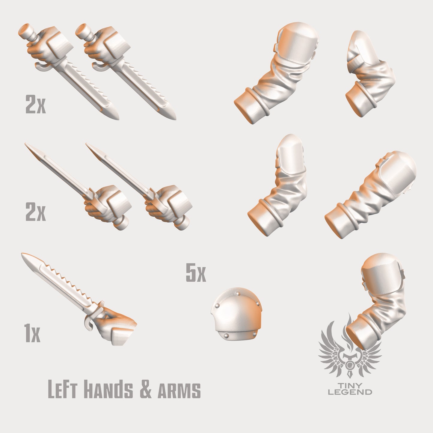 Infantry Hands with bayonets