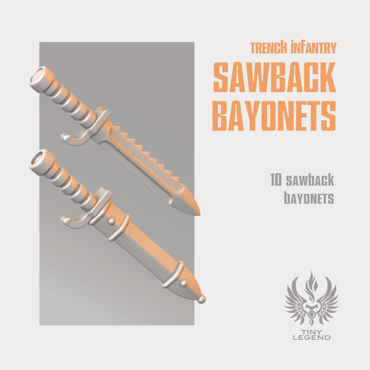 Sawback bayonets