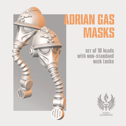 Classic Adrian gas masks set