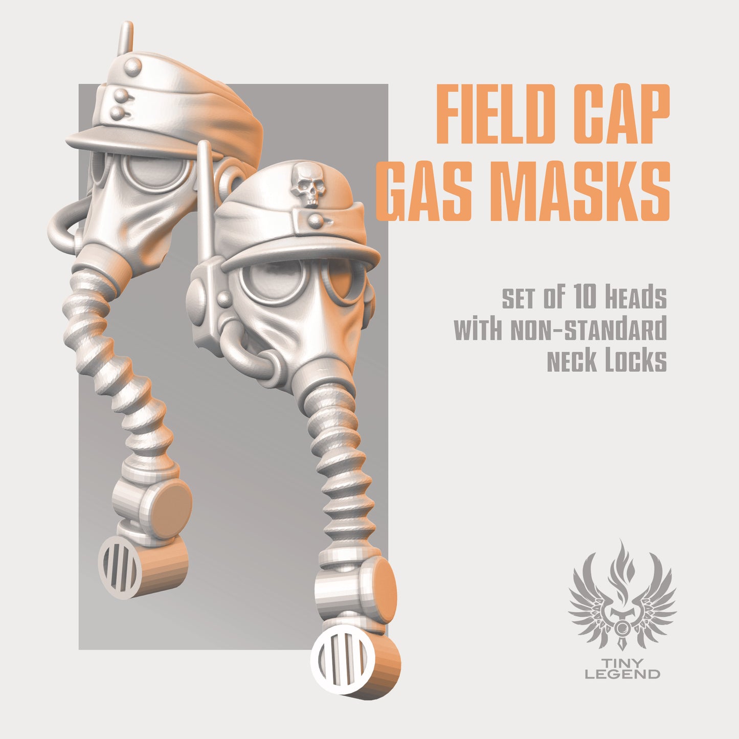 Classic Field cap gas masks set