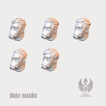 Infantry Unhelmeted Male Heads