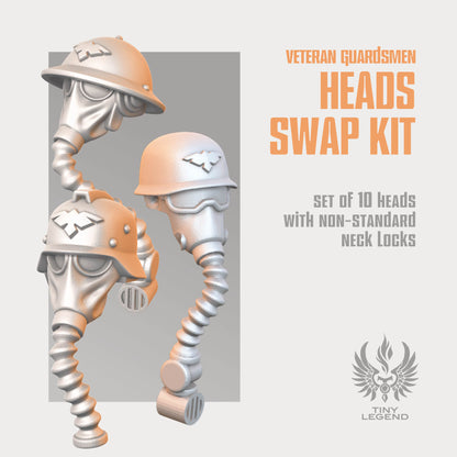 Veteran Guardsmen Heads swap kit
