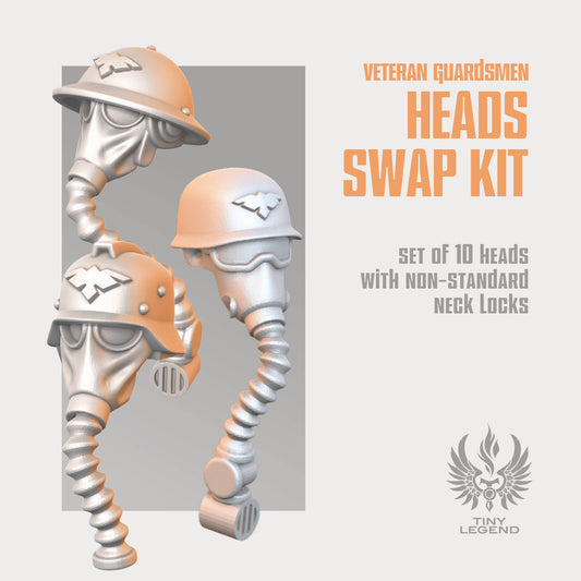 Veteran Guardsmen Heads swap kit