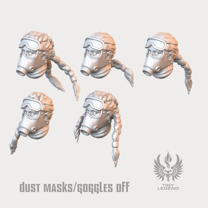 Infantry Unhelmeted Braided Masks