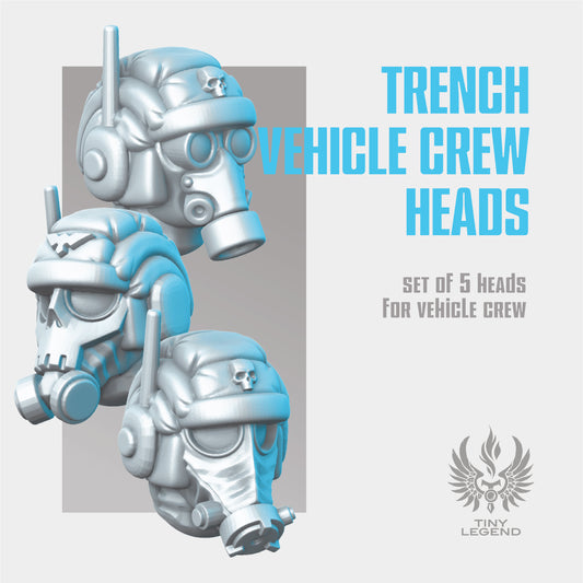 Trench vehicle crew heads STL