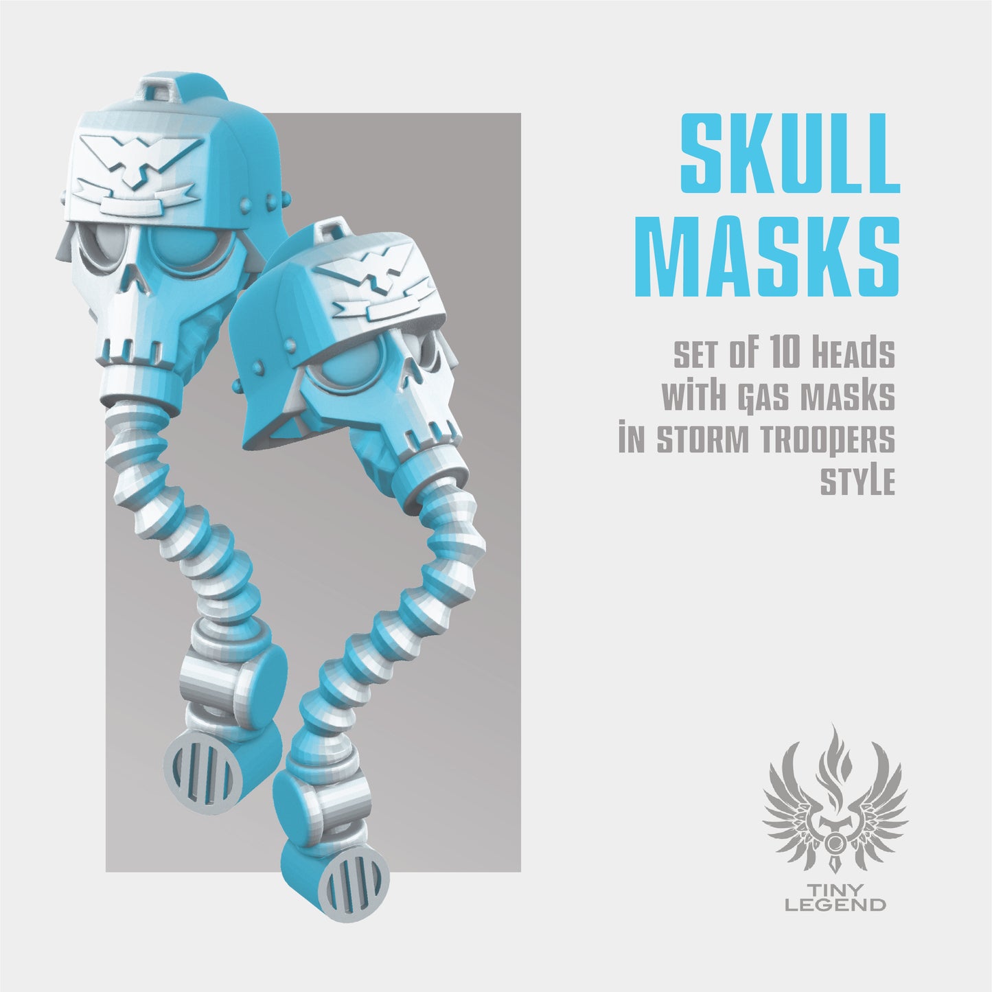 Classic skull gas masks STL