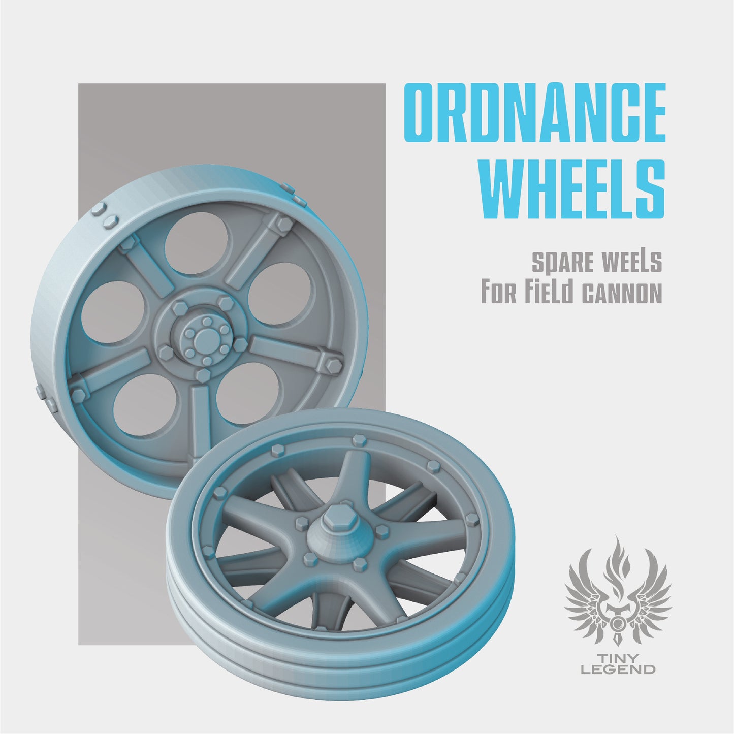 Ordnance spare wheels STL