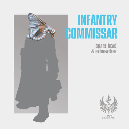 Infantry commissar head STL