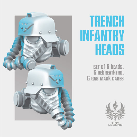 Trench infantry gas masks STL