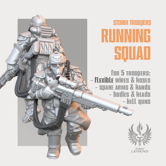 Storm Troopers Running Squad