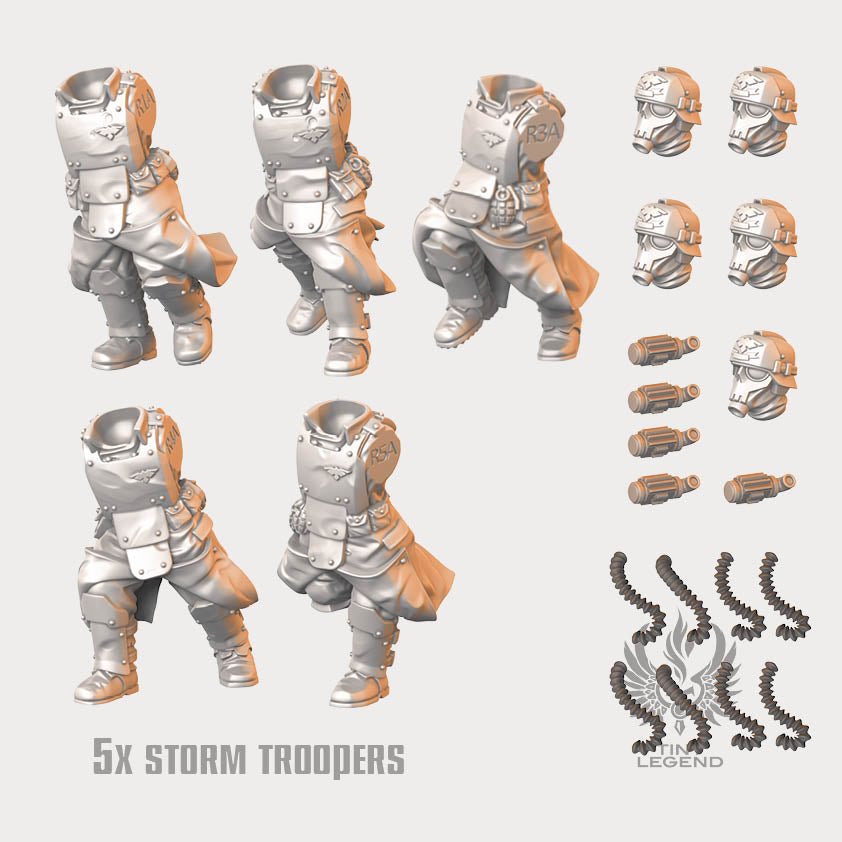 Storm Troopers Running Squad