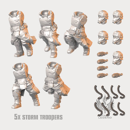 Storm Troopers Running Squad