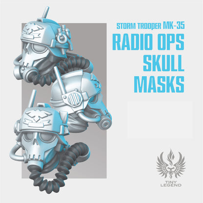 MK-35 Storm Trooper Radio Ops Skull Masks STL