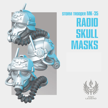 MK-35 Storm Trooper Radio Skull Masks STL