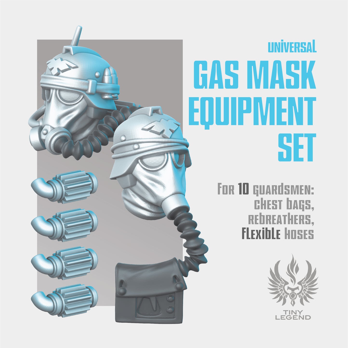 Gas Masks Equipment Set STL