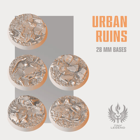 Urban ruins bases 28 mm