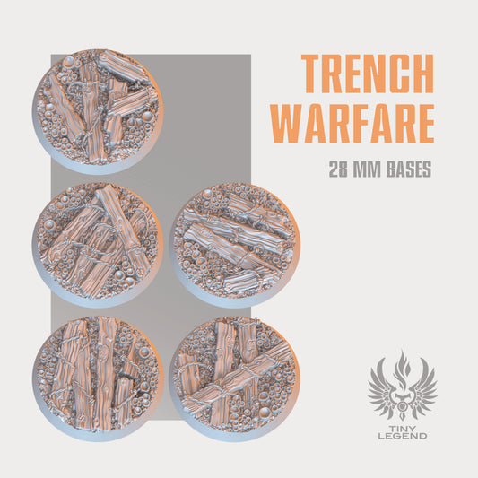 Trench warfare bases 28 mm